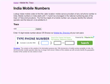 Tablet Screenshot of indiamobilenumber.com